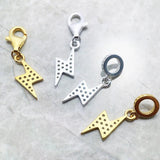 925 Silver Flash Dangle Charm Pendant Gift Women Men