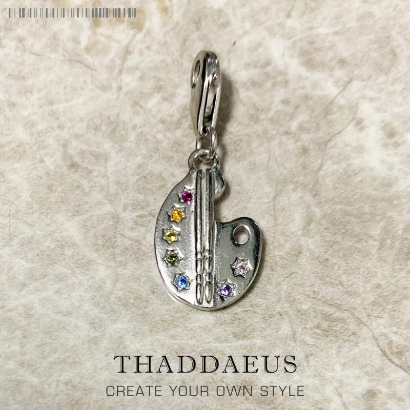 Painter Palette Charm 925 Sterling Silver Pendant Gift