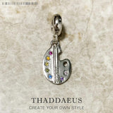 Painter Palette Charm 925 Sterling Silver Pendant Gift