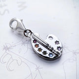 Painter Palette Charm 925 Sterling Silver Pendant Gift