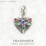 Dragonfly Heart Pendant 925 Sterling Silver Boho Charm Jewelry