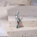 925 Silver Parrot Pendant Dangle Charm for Pan Bracelets
