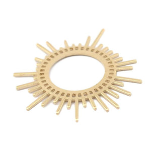 5Pcs Brass Sun Flower Charms DIY Accessories Women Jewelry Making