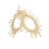 5Pcs Brass Sun Flower Charms DIY Accessories Women Jewelry Making