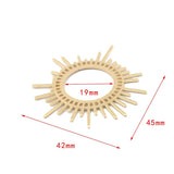 5Pcs Brass Sun Flower Charms DIY Accessories Women Jewelry Making