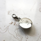 925 Sterling Silver Wheel of Fortune Dangle Charm Pendant
