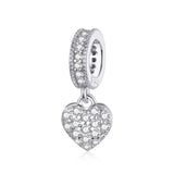 925 Sterling Silver Owl Dangle Charm Bead for Bracelet & Necklace