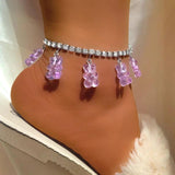 Bohemia Cartoon Bear Pendant Anklets Bracelets For Women