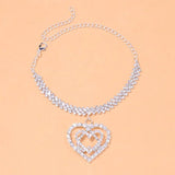 Stonefans Bling Double Heart Anklet Jewelry for Women