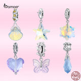 925 Sterling Silver Glaze Pendant Charms for DIY Bracelet & Necklace