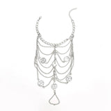 Silver Alloy Tassel Anklets for Women Boho Coin Pendant Chain Ankle Bracelet
