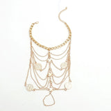 Silver Alloy Tassel Anklets for Women Boho Coin Pendant Chain Ankle Bracelet