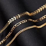 3Pcs/set Silver Metal Chain Anklets Women Fish Bone Beach Foot Leg Jewelry