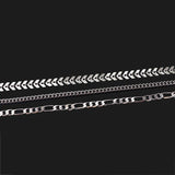 3Pcs/set Silver Metal Chain Anklets Women Fish Bone Beach Foot Leg Jewelry