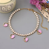 Multicolor Heart Break Love Anklets for Women