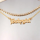 Rhinestone Tennis Chain Anklet for Women