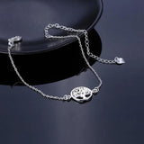 S925 Silver Tree of Life Anklet A208