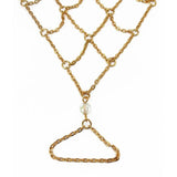 Golden Crystal Beads Anklet Sexy Toe Jewelry Gift