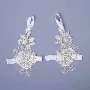 Foot Chain Lace Ankle Bracelet Bridal Beach Wedding Barefoot Sandals Women
