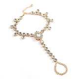 Crystal Anklets Beach Sandals Bridal Wedding CZ Anklet Barefoot