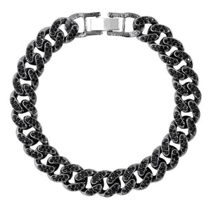 Crystal Cuban Anklet Bracelet Chunky Metal Ankle Chain