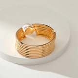 Punk Exaggeration Pearl Bracelet for Women Sweater Accessories