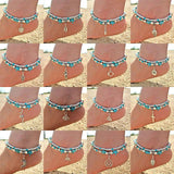Vintage Layer Women Foot Chain Heart Starfish Pendant Women Anklet