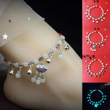 Vintage Style Anklet Chain with Tassel Bell Handcrafted Ankle Bracelet