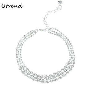 Sexy Crystal Anklet Foot Chain Summer Leg Bracelet Charm Anklets
