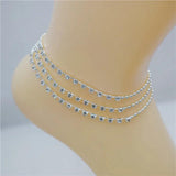 Sexy Crystal Anklet Foot Chain Summer Leg Bracelet Charm Anklets