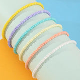 Colorful Boho Anklet Set Rice Beads Foot Ornaments for Women Girls