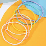 Colorful Boho Anklet Set Rice Beads Foot Ornaments for Women Girls