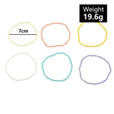 Colorful Boho Anklet Set Rice Beads Foot Ornaments for Women Girls