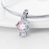925 Silver Red Heels Charm Beads Fit Bracelet
