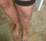 Crystal Leg Chain Body Jewelry Rhinestone Anklet Belly Chains