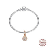 Sterling Silver Bell Ball Charms Pendant for Necklace