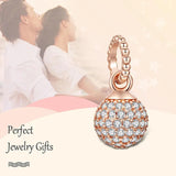 Sterling Silver Bell Ball Charms Pendant for Necklace
