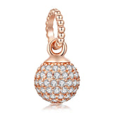 Sterling Silver Bell Ball Charms Pendant for Necklace
