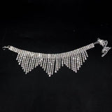 Shining Rhinestone Tassel Anklet Beach Sandals Barefoot Bracelet Anklet
