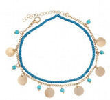 Bohemian E Stone Beaded Foot Chain Anklets