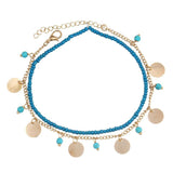 Bohemian E Stone Beaded Foot Chain Anklets