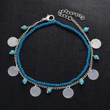 Bohemian E Stone Beaded Foot Chain Anklets
