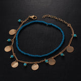 Bohemian E Stone Beaded Foot Chain Anklets