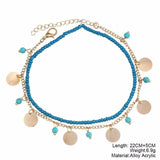 Bohemian E Stone Beaded Foot Chain Anklets