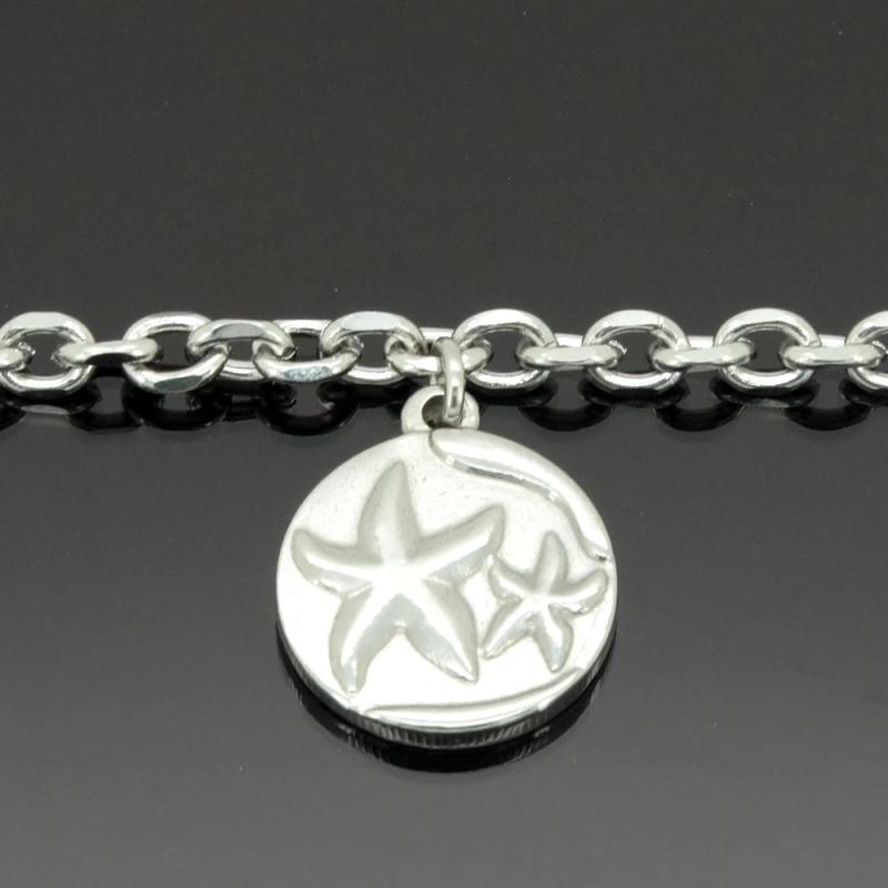 Starfish Charm Stainless Steel Anklets 9-11 Inches Vintage Jewelry