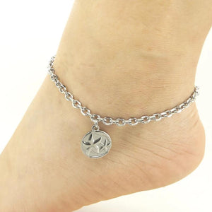 Starfish Charm Stainless Steel Anklets 9-11 Inches Vintage Jewelry