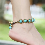 Bohemian Semi-precious Stones Anklet