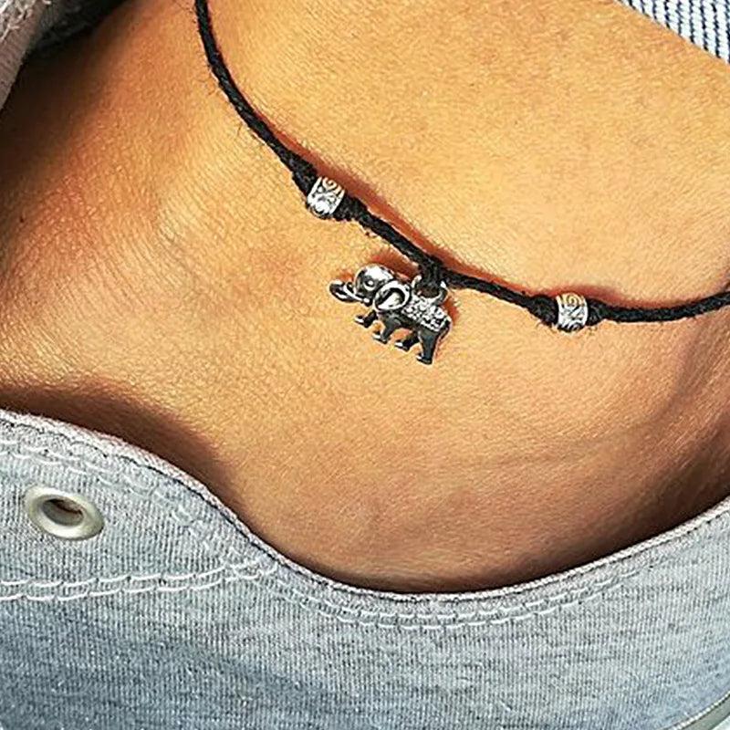 Elephant Pendant Anklet Chain Foot Jewelry for Women HSJ88