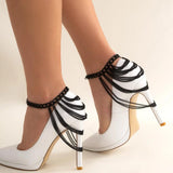 Tassel Chains Anklets For Women Foot Body Punk Heavy Jewelry