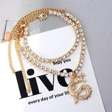 Dragon Anklet Bling Crystal Tennis Chain Women Foot Jewelry